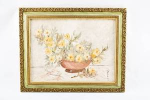 lot 397 image: Original Still Life with Flowers by Russell
