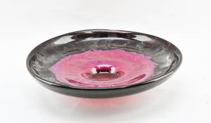 lot 394 image: Purple Art Glass Plate by Daum