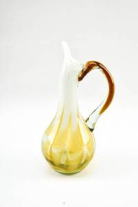 lot 392 image: Asymmetrical Art Glass Pitcher