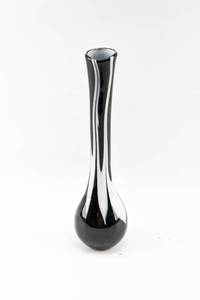lot 352 image: Black and White Art Glass Vase