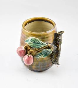 lot 348 image: Handmade Cherry Tree Art Pottery Jar