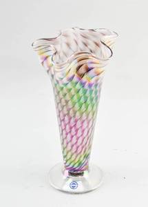 lot 216 image: Crystal Conch Shell Vase by Larson