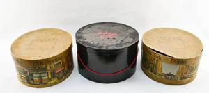 lot 85 image: Three Vintage New York Hat Boxes from Dobbs and Saks Fifth Avenue