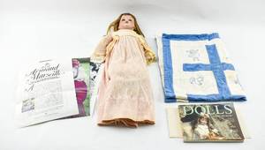 lot 42 image: Vintage Armand Marseille Doll and Accessories