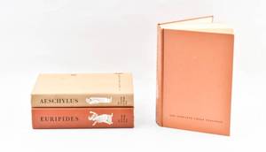 lot 128 image: 3 Third Impression Volumes of the Complete Greek Tragedies - Aeschylus I and Euripides III and IV
