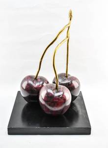lot 1 image: Metal Cherry Sculpture