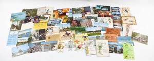 lot 339 image: Two Boxes of 20th-Century Postcards and Memorabilia