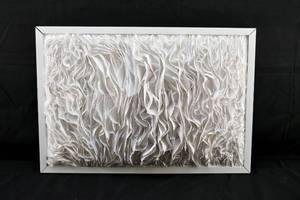lot 122 image: Untitled Abstract Paper Wall Sculpture by Anna-Olivia Machado