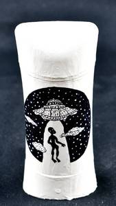 lot 121 image: Original Alien Abduction Artwork by Maeve Aickin