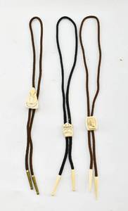 lot 95 image: Assortment of Bone Bolo Ties