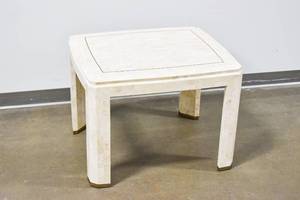 lot 197 image: Mid-Century Modern Tessellated Stone Side Table by Maitland Smith