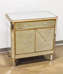 lot 200 image: Mirrored Side Cabinet