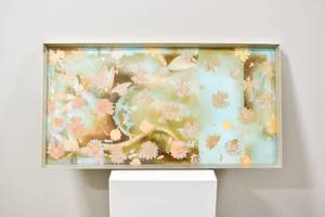 lot 72 image: Julie Rall Sweet Alceste Oil & Gold on Plexiglass 2002