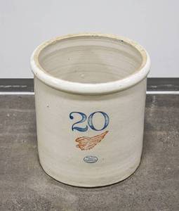 lot 12 image: Large 20 Gal. Red Wing  Stoneware Crock
