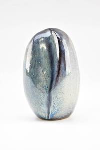 lot 318 image: Signed Blue Stoneware Sculpture