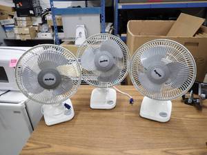 lot 45 image: Lot of 3 Airking Oscillating Fan  18 tall