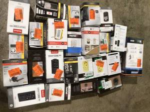 lot 35 image: Lot of Assorted Digital Door Locks Various Models and Conditions  Customer Returns See Pictures