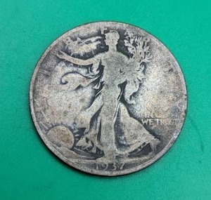 1937 Walking Liberty Silver Half Dollar