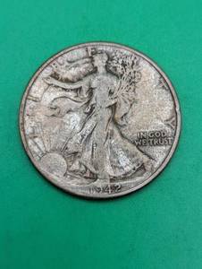 1942 Walking Liberty Silver Half Dollar