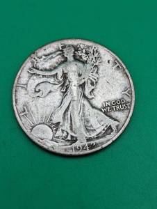 1942 Walking Liberty Silver Half Dollar