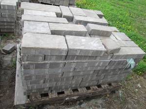 lot 102 image: Pallet of assorted size pavers from...