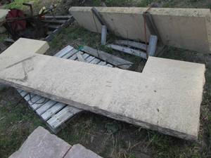 lot 157 image: Huge 4 thick 3098 Limestone  countertop