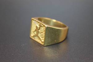 lot 3 image: 18K Gold Air Jordan Ring