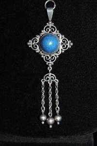 lot 26 image: Sterling Silver & Stone Pendants and Necklace
