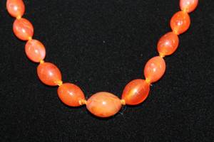 lot 34 image: Carnelian Bead Necklace