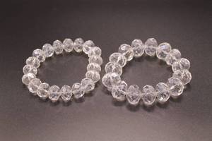 lot 58 image: Crystal Bead Bracelets