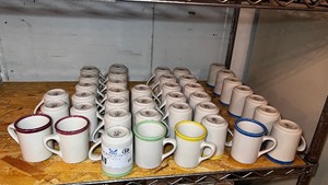 lot 85 image: 40 REGO Mugs Heavy Restaurant Ware