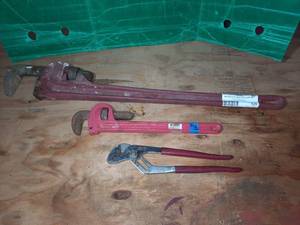 lot 125 image: Pipe Wrenches and Pliers
