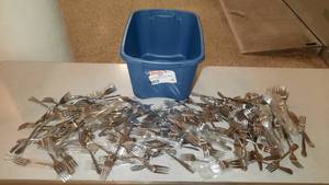 lot 96 image: Stainless Steel Flatware-Forks
