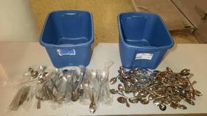 lot 110 image: Stainless Steel Flatware-Spoons and Forks