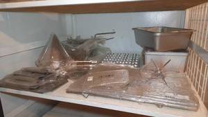 lot 118 image: Shelf of Stainless Kitchen Equipment