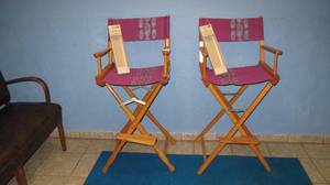 lot 62 image: 2 Pier 1 Import Directors Chairs