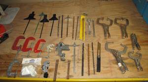 lot 131 image: Clamps, Tools