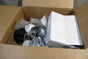 lot 2 image: Large Box of Commercial Electric Installation Parts (19x16x9)