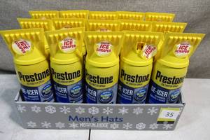 lot 35 image: Set of 15 11oz Prestone Ice Fighting Spray De-Icer