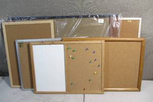 lot 67 image: Lot of 6 TackBulletin Boards, Some Tacks included