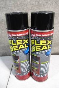 lot 73 image: 2 Cans of Flex Seal Spray-Black