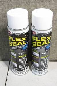 lot 74 image: 2 Cans of Flex Seal Spray-White
