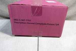 lot 83 image: Case of 7 Hormel Compleats Shelving Fixtures
