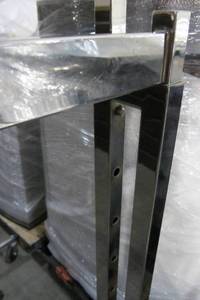 lot 130 image: Rolling Retail Clothing Display Rack