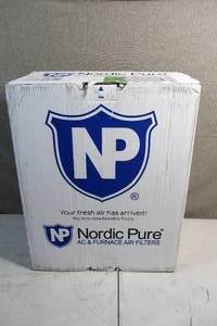lot 113 image: 2 Pack of Nordic Pure ACFurnace Air Filters MERV 13-20x20x5
