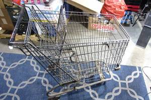 lot 126 image: Sweet Metal Shopping Cart-Good Wheels