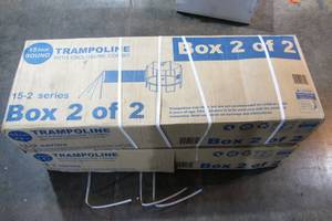 lot 135 image: 2 Sets of Box 2 Trampoline Wall and Net-Missing 12 of Poles