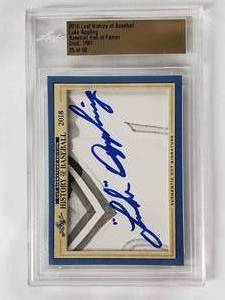 lot 10 image: Luke Appling Auto 2018 Leaf History of Baseball, Baseball Hall of Famer No. 25 of 60
