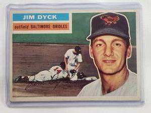 lot 12 image: Jim Dyck 1956 Topps No. 303