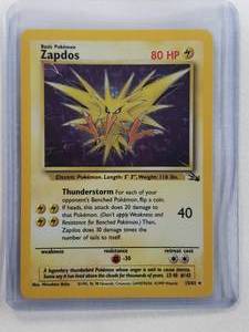 lot 27 image: Pokemon Zapdos Holo 1562